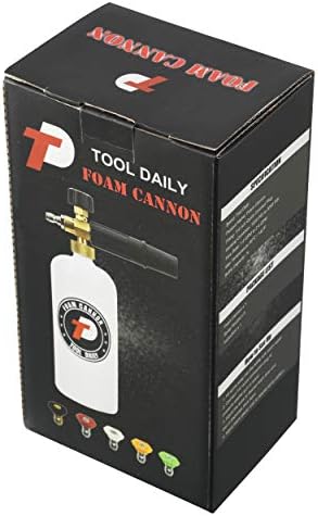 Tool Daily Foam Cannon, 1L, 1/4" Quick Connector, 5 Nozzle Tips - Image 6