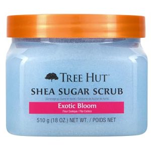 Tree Hut Exotic Bloom Shea Sugar Scrub, 18 oz - Exfoliating & Hydrating