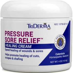 TriDerma MD 4 oz Healing Cream for Bed Sores, Ulcers, and Wound Care