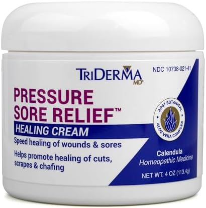 TriDerma MD 4 oz Healing Cream for Bed Sores, Ulcers, and Wound Care
