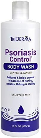 TriDerma Psoriasis Control Body Wash with 2% Salicylic Acid and Aloe Vera 16 oz