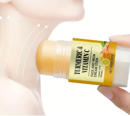 Turmeric Vitamin C Neck Firming Cream Stick 0.5 oz for Smooth Skin