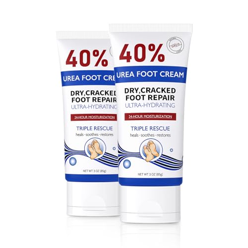 Urea Cream 40% 3 Oz - Maximum Strength for Dry Cracked Feet & Hands