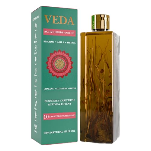 VEDA Active Herbs Hair Growth Oil | 200ml Herbal Infusion
