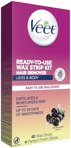 Veet Waxing Kit for Women - 40 Wax Strips & 4 Body Wipes - Image 9