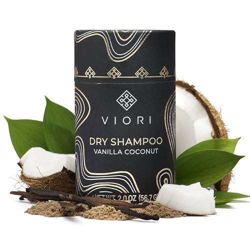 Viori Vanilla Coconut Dry Shampoo Powder 3 oz for Oily Hair Control