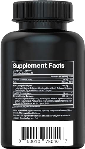 Vital Vitamins Multi Collagen Plus with Biotin, Vitamin C & Hyaluronic Acid - 150 Pills - Image 8