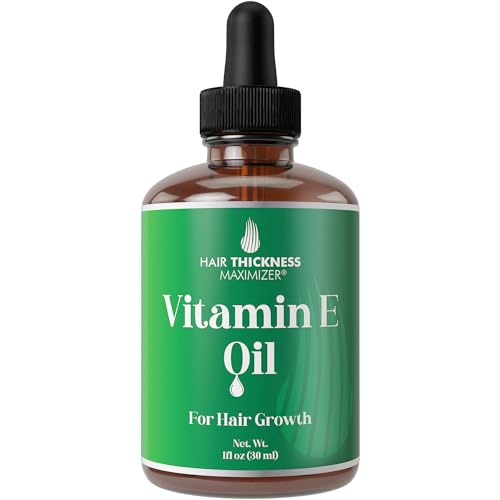Vitamin E Oil 1oz - Hair Growth Serum for Thickening, Moisturizing, Strengthening