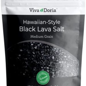 Viva Doria Hawaiian Black Lava Sea Salt Medium Grain 5 lb Bag