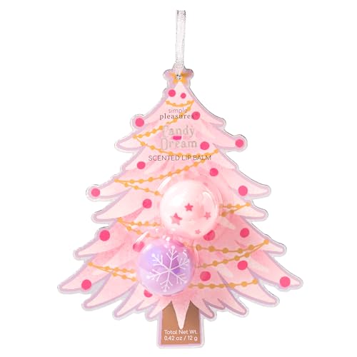 VOTUM Holiday-Themed Lip Balm Set for Girls - 2 Roll-On Pots with Beeswax