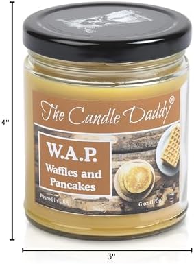 WAP Waffles & Pancakes Candle Syrup Butter Scent 6 Oz 40 Hour Burn Time - Image 5