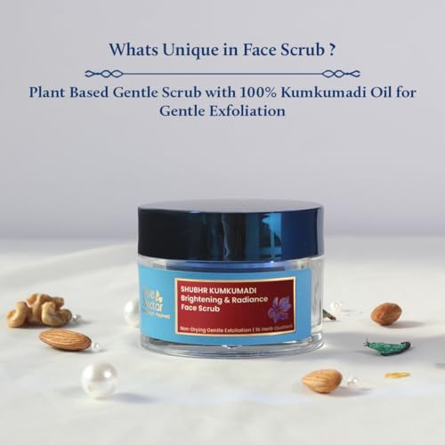 Walnut Gel Scrub & Kumkumadi Exfoliating Face Scrub 1.7 oz - Image 2