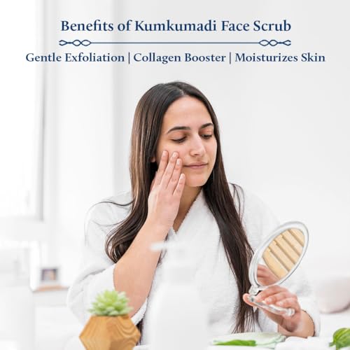 Walnut Gel Scrub & Kumkumadi Exfoliating Face Scrub 1.7 oz - Image 3
