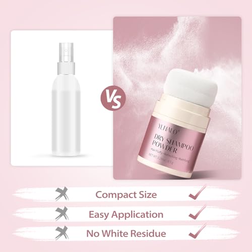 Ynalo Travel Size Dry Shampoo Powder 2 Pack - Non-Aerosol, No White Cast Formula - Image 7