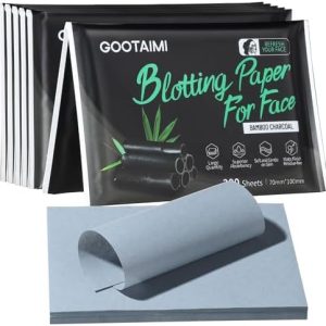 1200 Count Bamboo Charcoal Oil Absorbing Blotting Sheets for Oily Skin