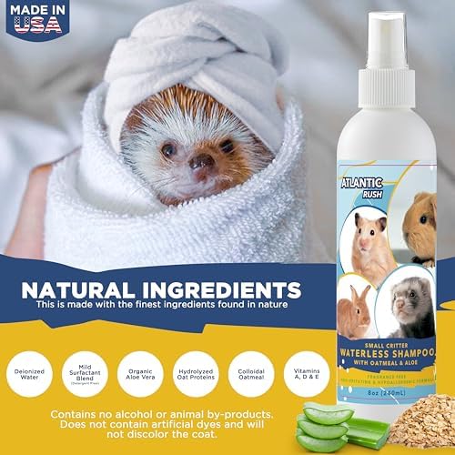 8oz Small Animal Shampoo & Waterless Bundle for Critters - Image 6