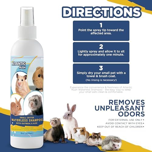 8oz Small Animal Shampoo & Waterless Bundle for Critters - Image 9