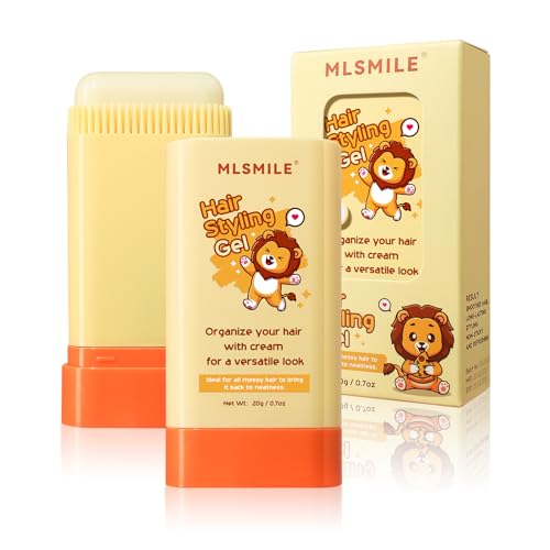 2-in-1 Baby Hair Wax Stick with Comb, Moisturizing & Portable