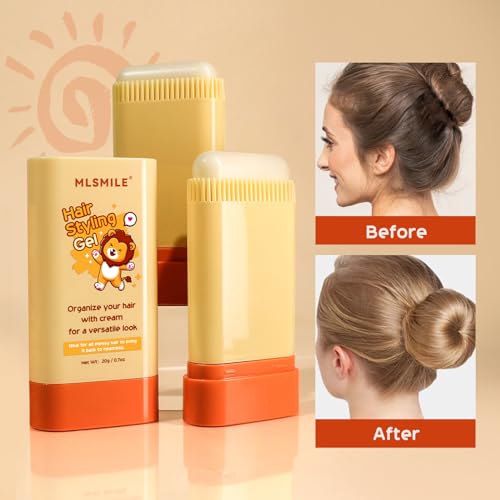 2-in-1 Baby Hair Wax Stick with Comb, Moisturizing & Portable - Image 2