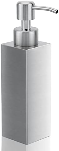 Brushed Nickel Stainless Steel Soap Dispenser, 8.5 Oz