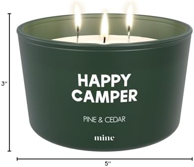 Happy Camper Pine Cedar 8oz Soy Candle ? Gift Box - Image 7