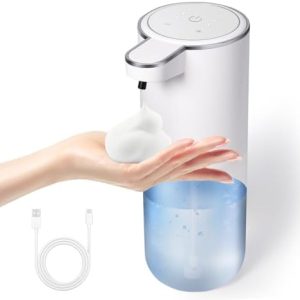 Touchless Foaming Soap Dispenser, Wall Mounted, Rechargeable