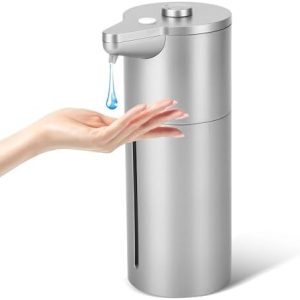 Touchless Soap Dispenser with Adjustable Volume, Silver