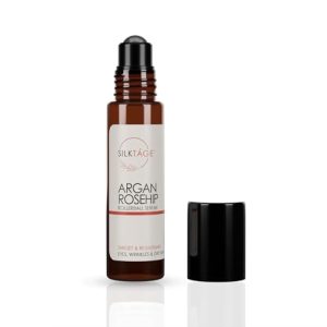 SILKTA?GE Organic Argan Rosehip Anti-Aging Serum Rollerball .33 Fl Oz