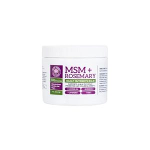 Qhemet Biologics MSM Rosemary Scalp Balm for Hair Growth