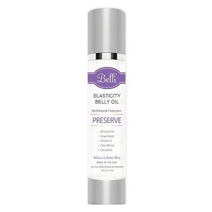 Belli Pregnancy Stretch Mark Oil: 3.8 oz, Vitamin E, Dermatologist Recommended