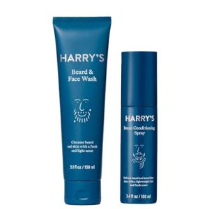 Harry's Men's Beard Care Wash and Conditioning Spray Kit Set