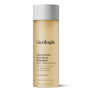 Geologie Acne Control Body Wash | AHA + BHA Cleanser 8.4oz