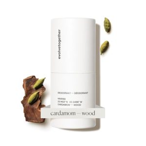 Evolvetogether Vegan Cardamom & Cedarwood Deodorant, 1.69 Oz