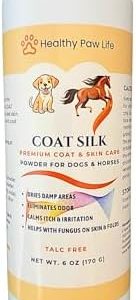 Coat Silk Powder for Dogs & Horses ? Relieves Itch & Odors