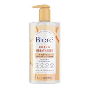 Biore Cooling Salicylic Acid Cleanser for Oily Skin, 6.77 Oz