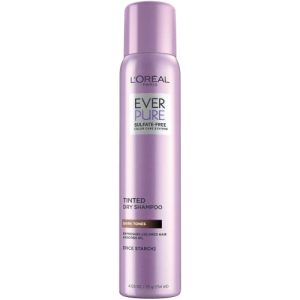 L'Oreal EverPure Tinted Dry Shampoo for Dark Hair 4 oz refreshing and revitalizing formula