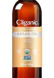 Cliganic 32oz Organic Argan Oil ? Pure & Cold Pressed