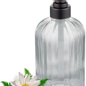 15oz Glass Soap Dispenser with Oil Rubbed Bronze Pump