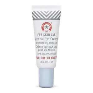 FAB Retinol Eye Cream Triple Hyaluronic Acid 0.5 oz for Hydrated, Youthful Skin
