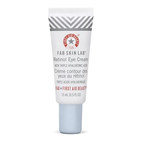 FAB Retinol Eye Cream Triple Hyaluronic Acid 0.5 oz for Hydrated, Youthful Skin