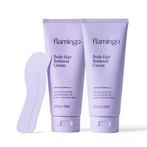 Flamingo Hair Removal Cream 2-Pack, Gentle for Sensitive Skin