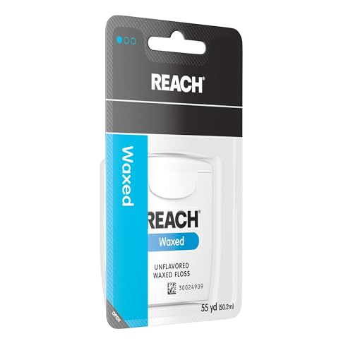 Reach Unflavored Waxed Dental Floss, ADA Accepted, 55 yds (3-Pack) - Image 5