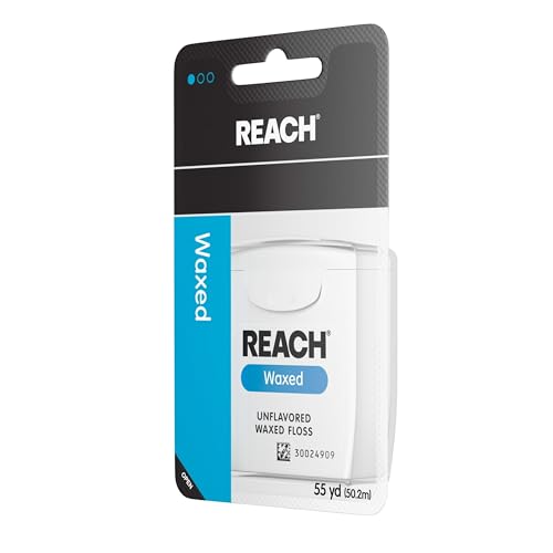 Reach Unflavored Waxed Dental Floss, ADA Accepted, 55 yds (3-Pack) - Image 4
