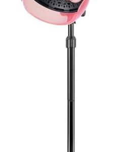 Ionic Hooded Hair Dryer with Timer, Touch Controls, Wheels
