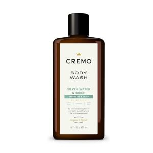 Cremo Silver Water & Birch Body Wash for Men, 16 Oz