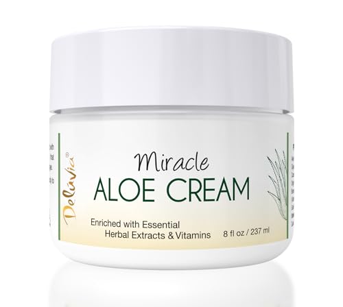 Deluvia Miracle Aloe Cream ? 8 oz Moisturizer for Skin