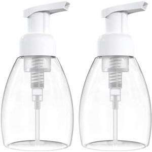 BRIGHTFROM 8oz Foaming Soap Dispenser Bottles, Pack of 2
