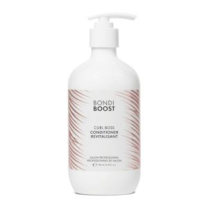 BONDIBOOST Curl Boss Hydrating Conditioner for Wavy and Curly Hair, 16.9 fl oz