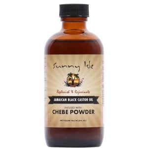 Sunny Isle Jamaican Black Castor Oil with Chebe Powder 4oz