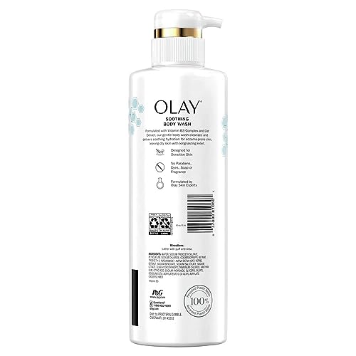 Olay Soothing Body Wash for Sensitive Skin, 17.9 fl oz - Image 3